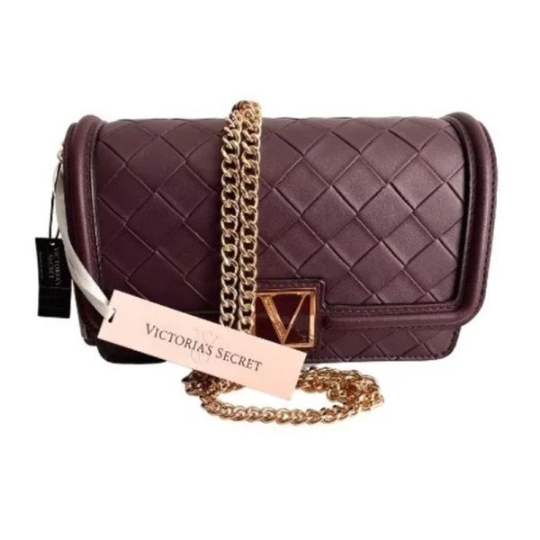 Bolsa Victorias Secret Mini Shoulder Bag Crossbody wine